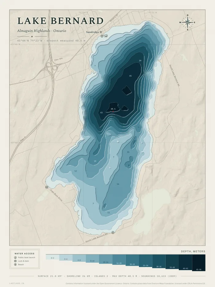 The Lake Bernard sheet