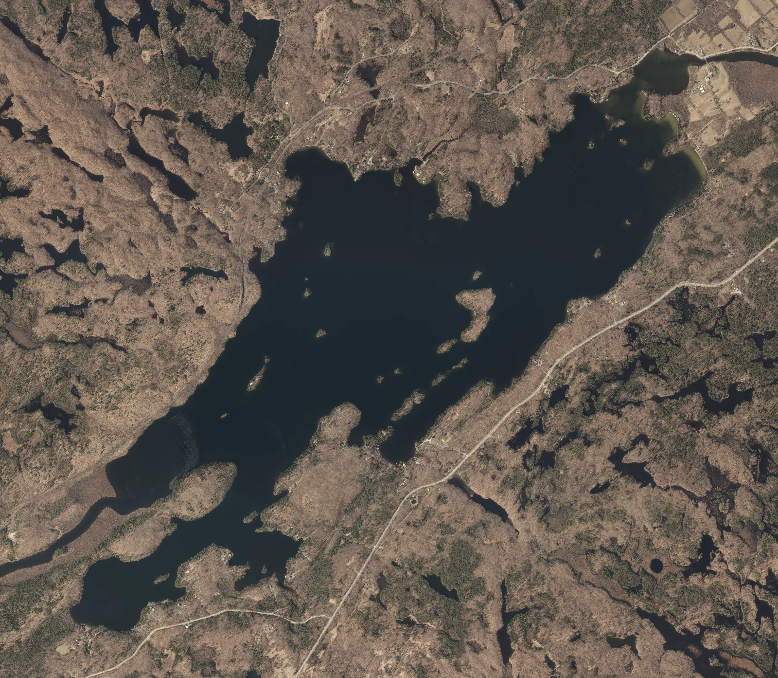 Aerial photograph of Christie Lake.