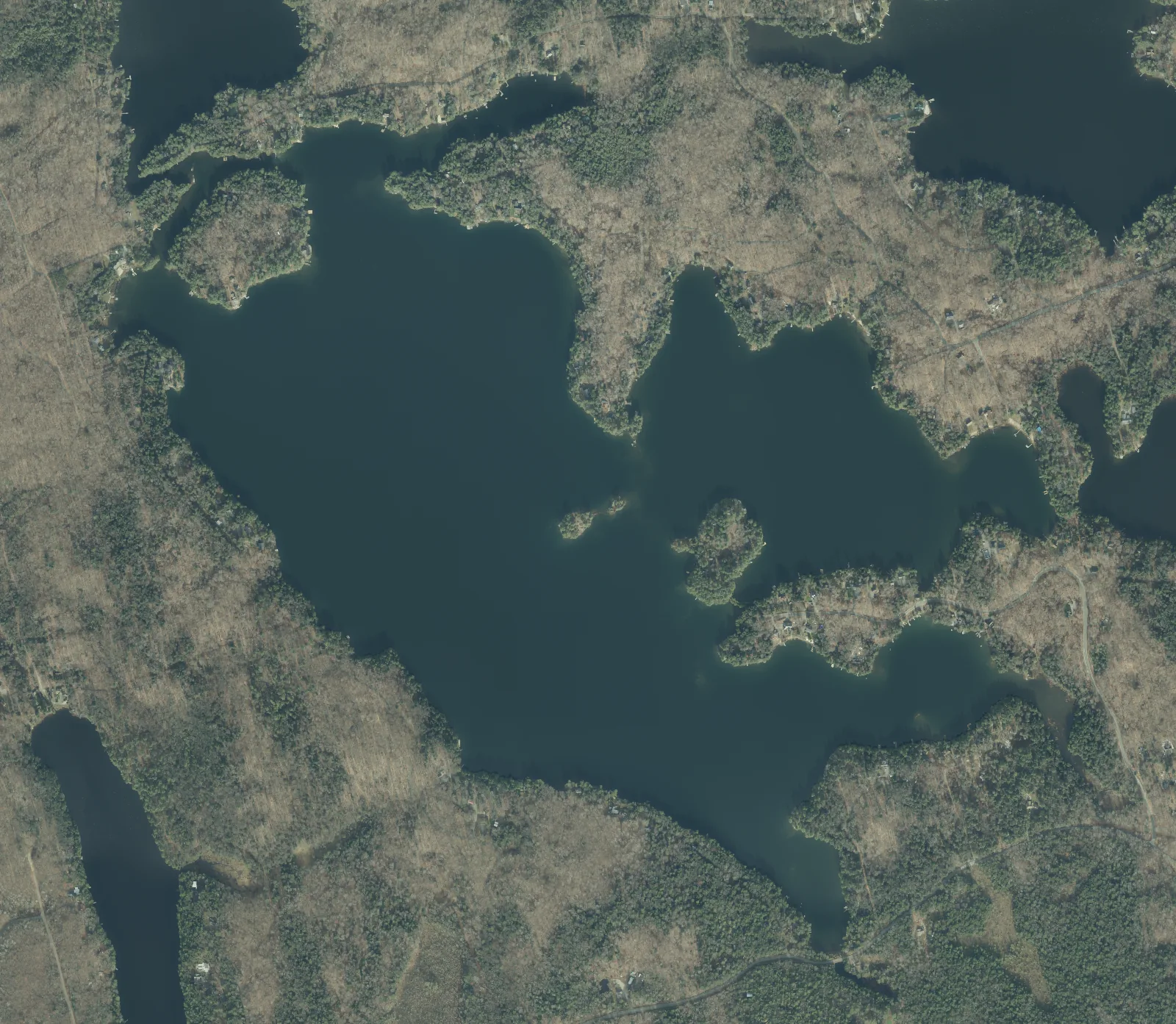 Aerial photograph of Clear Lake.