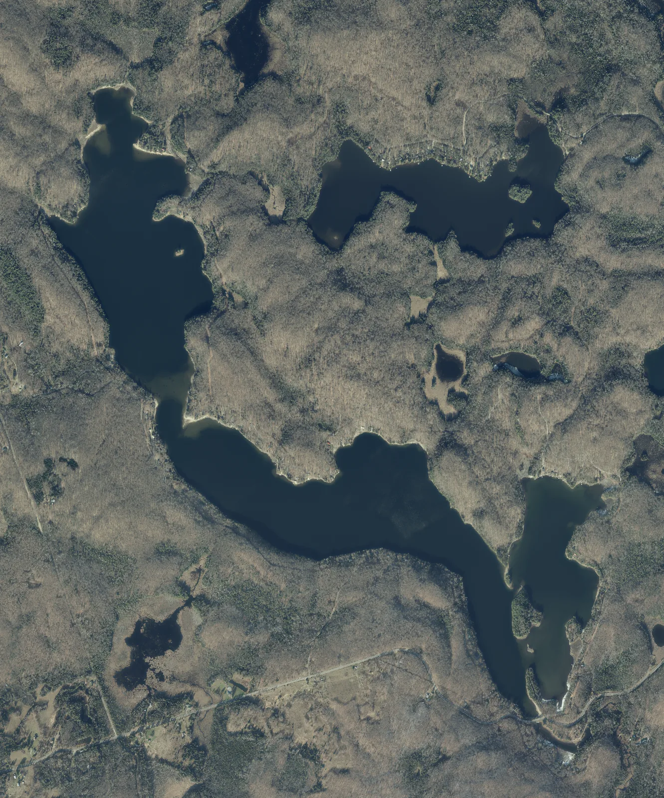 Aerial photograph of Esson Lake.