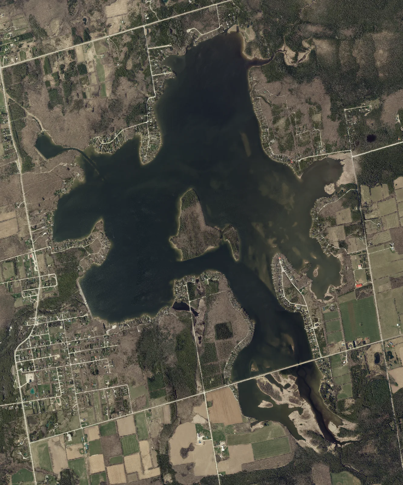 Aerial photograph of Lake Eugenia.