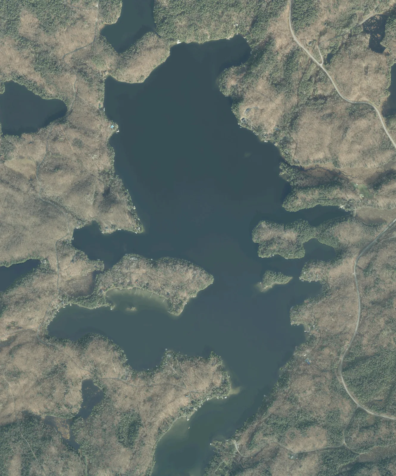 Aerial photograph of Little Lake Joseph.