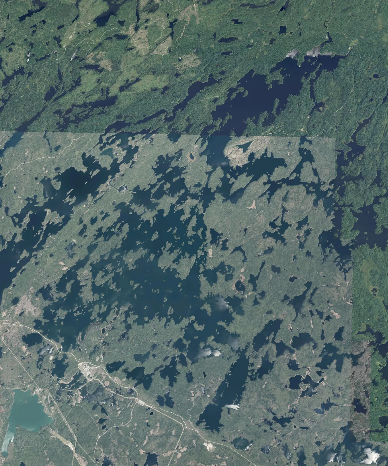 Aerial photograph of Marmion Lake.