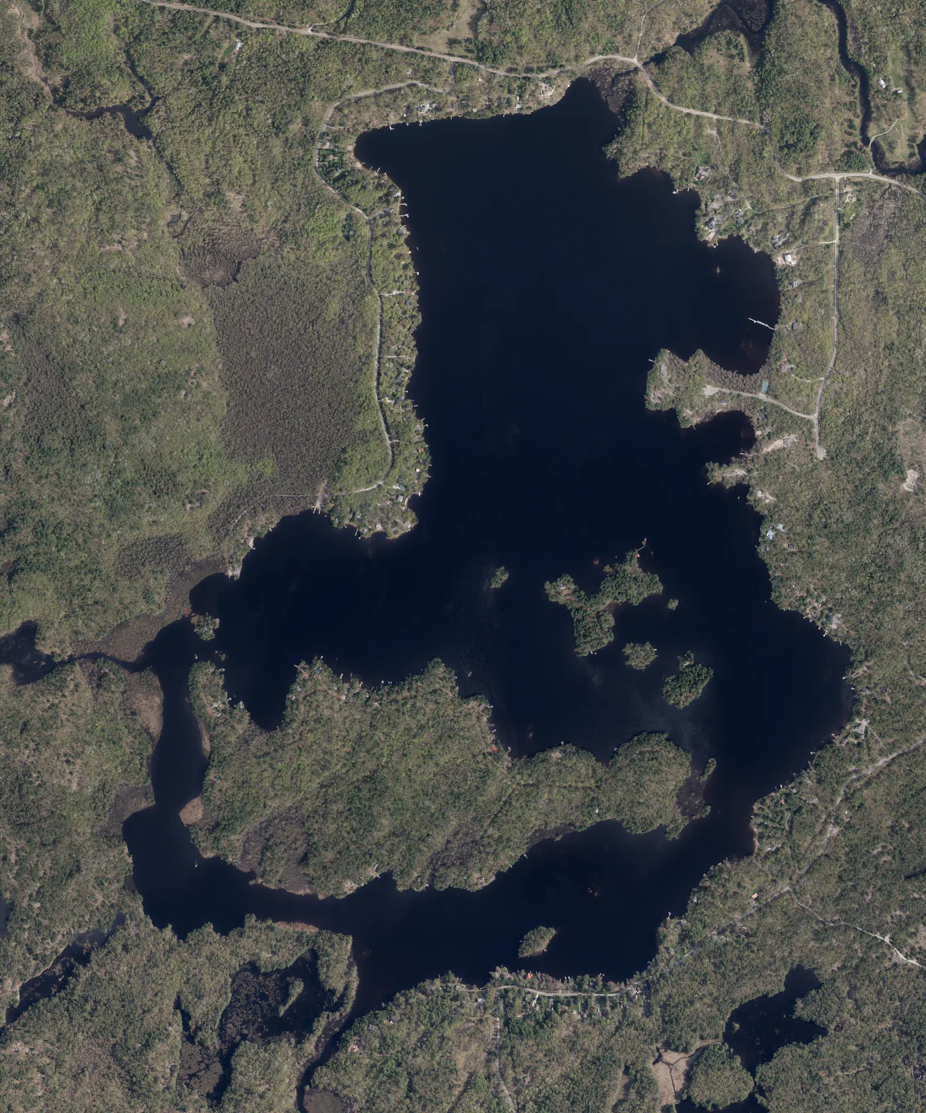 Aerial photograph of Morrison Lake.