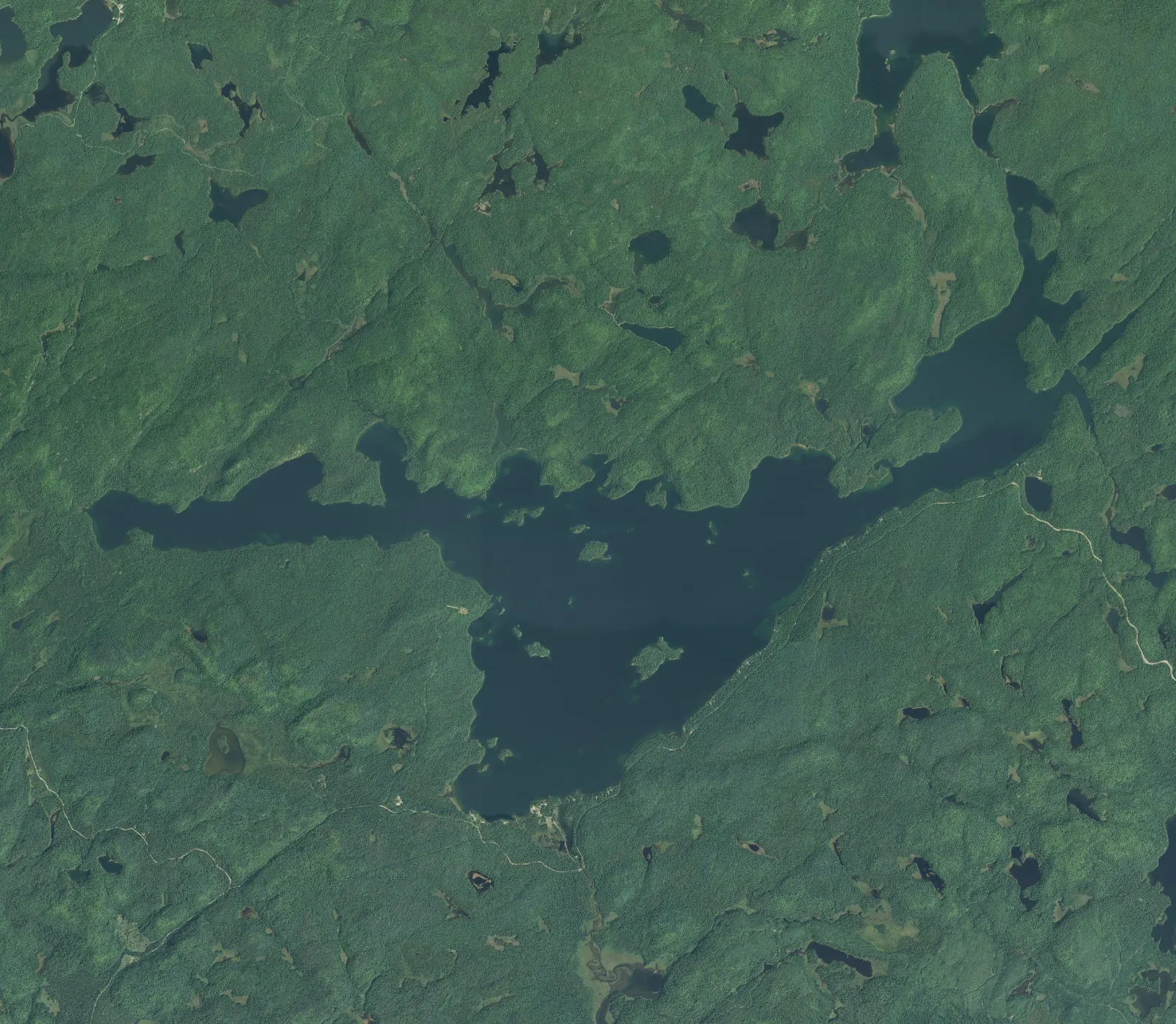 Aerial photograph of Ranger Lake.
