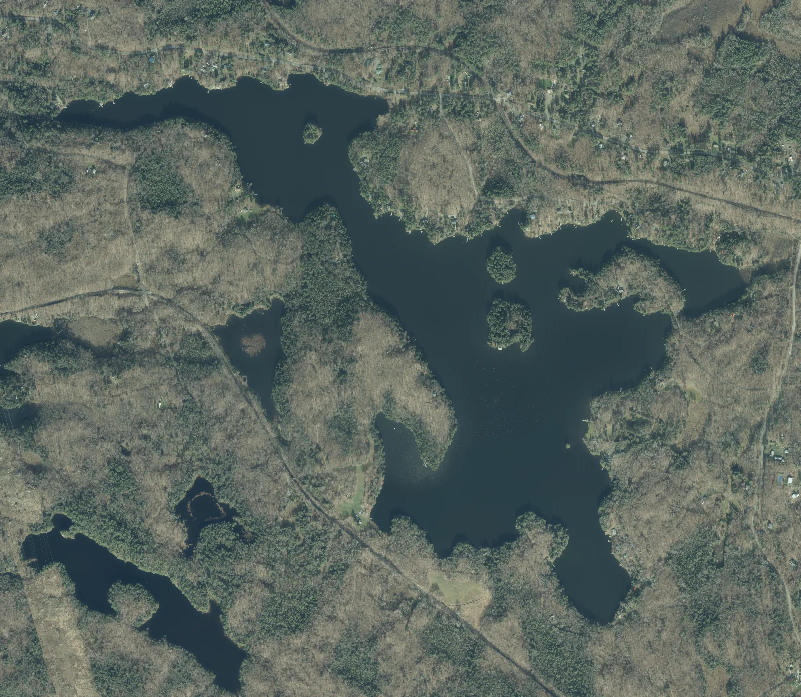 Aerial photograph of Rankin Lake.