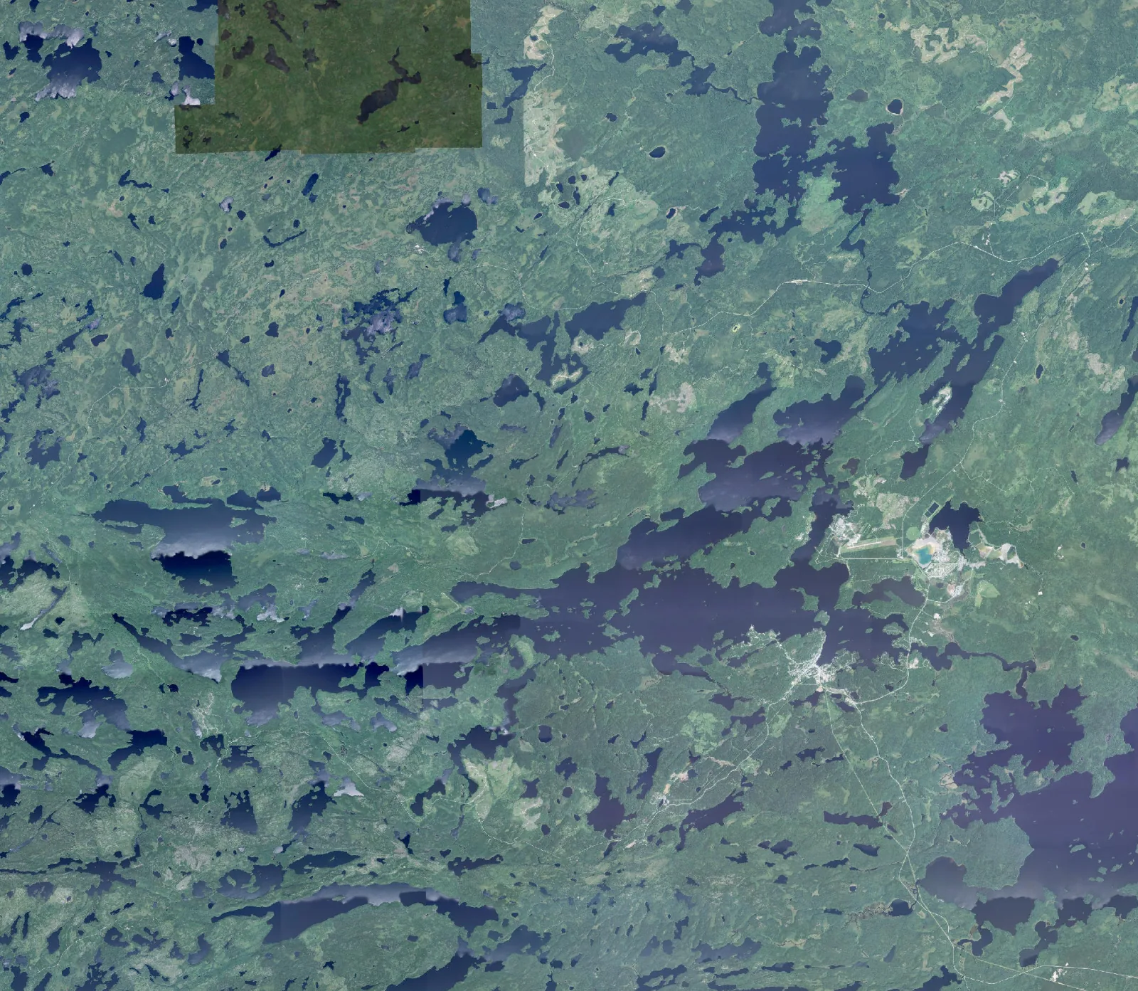 Aerial photograph of Red Lake.