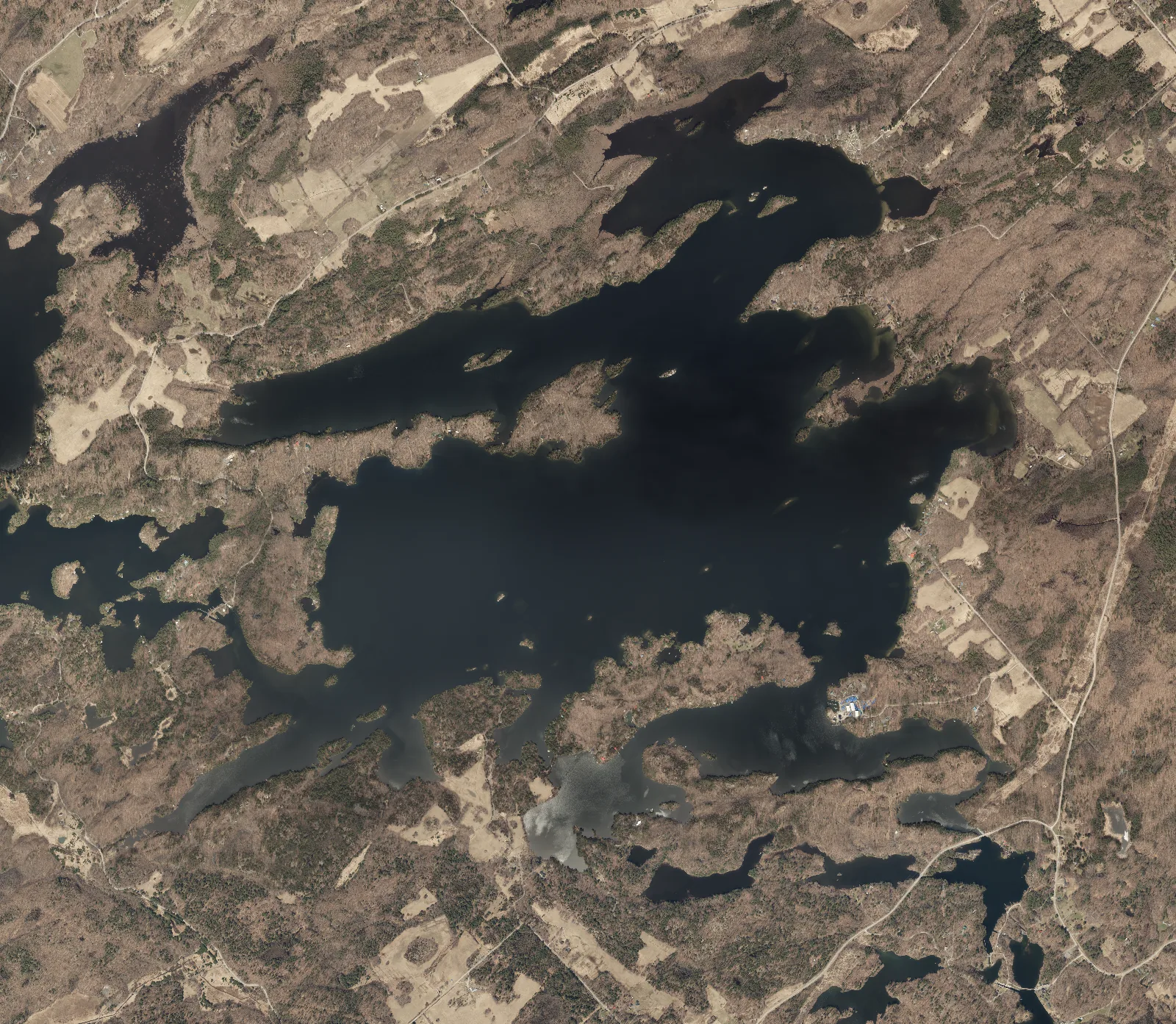 Aerial photograph of Sand Lake.
