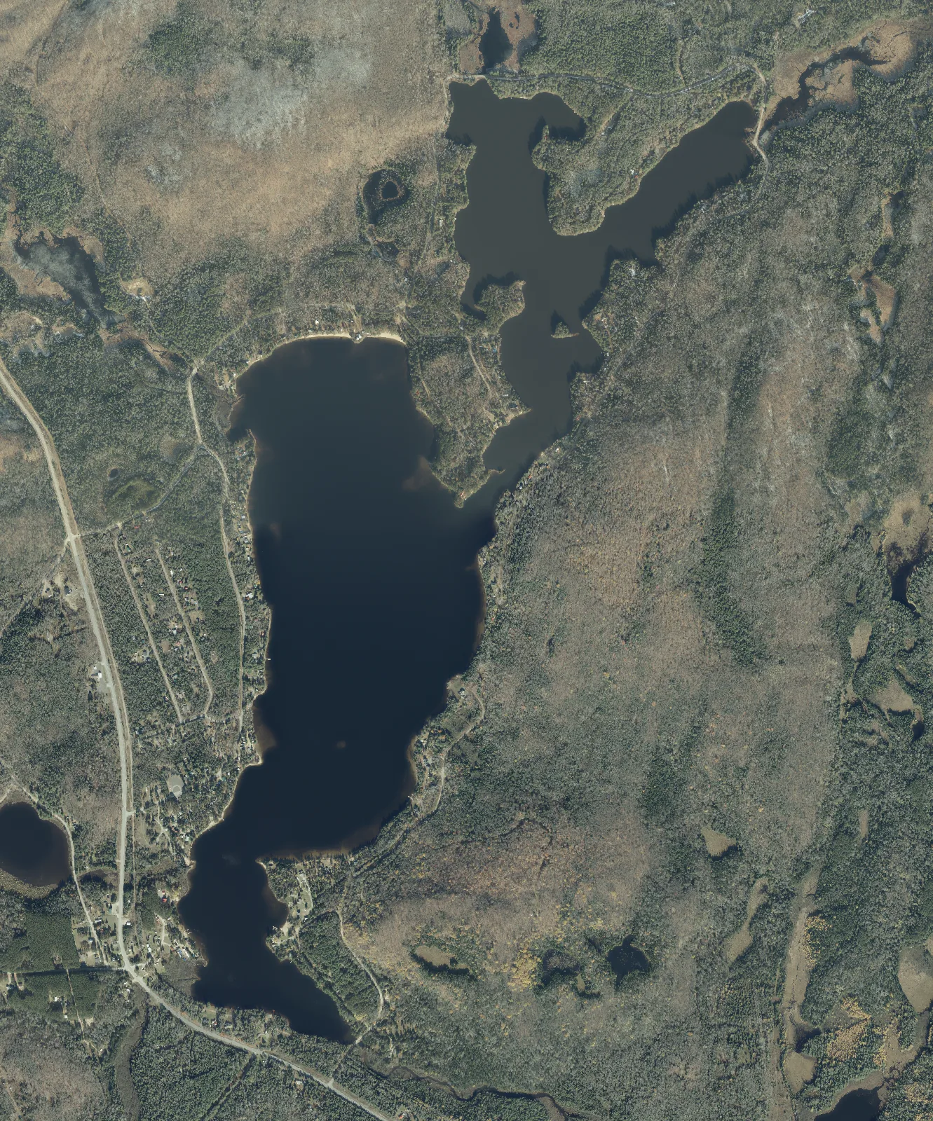 Aerial photograph of Lake St. Peter.