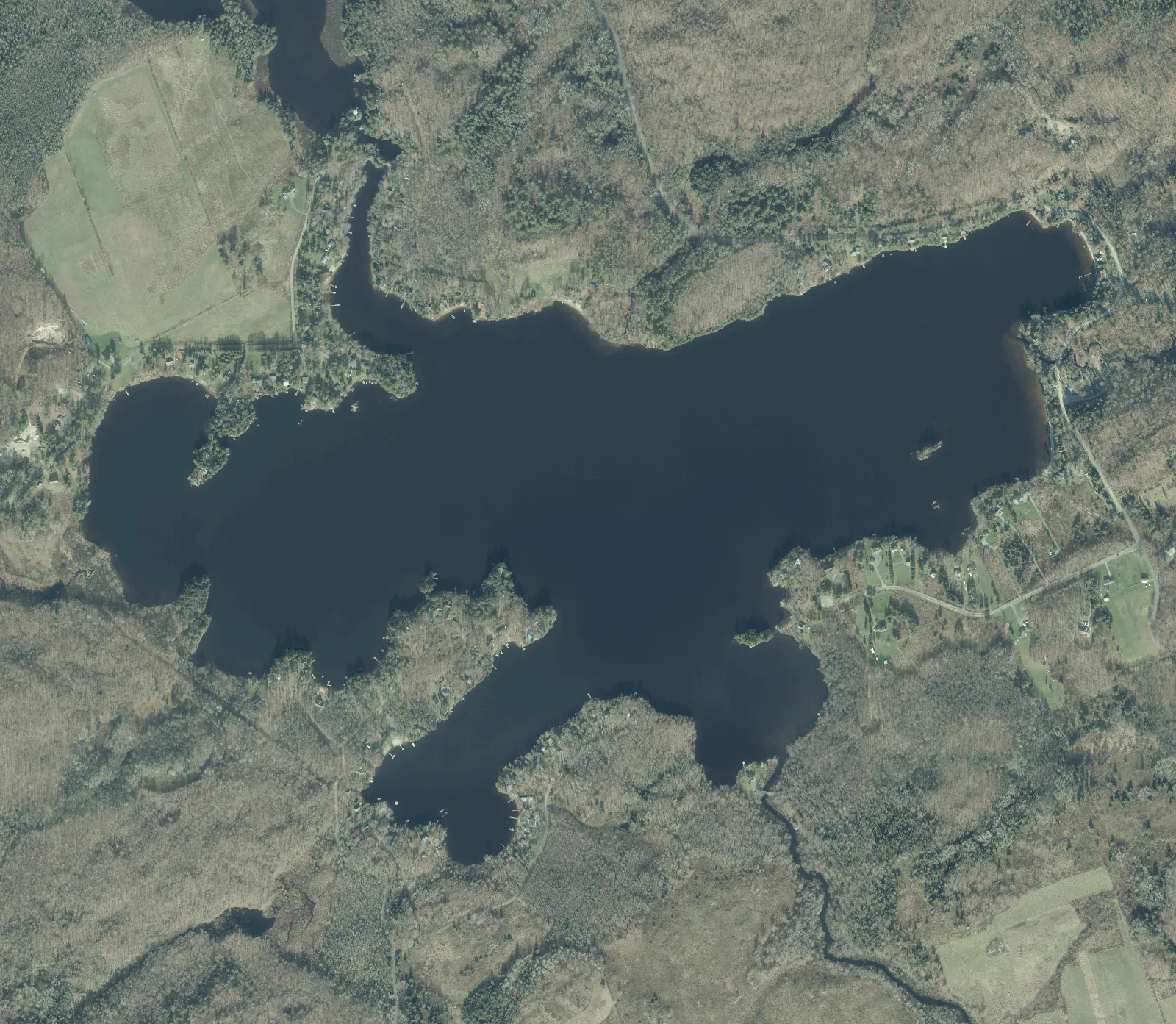 Aerial photograph of Star Lake.
