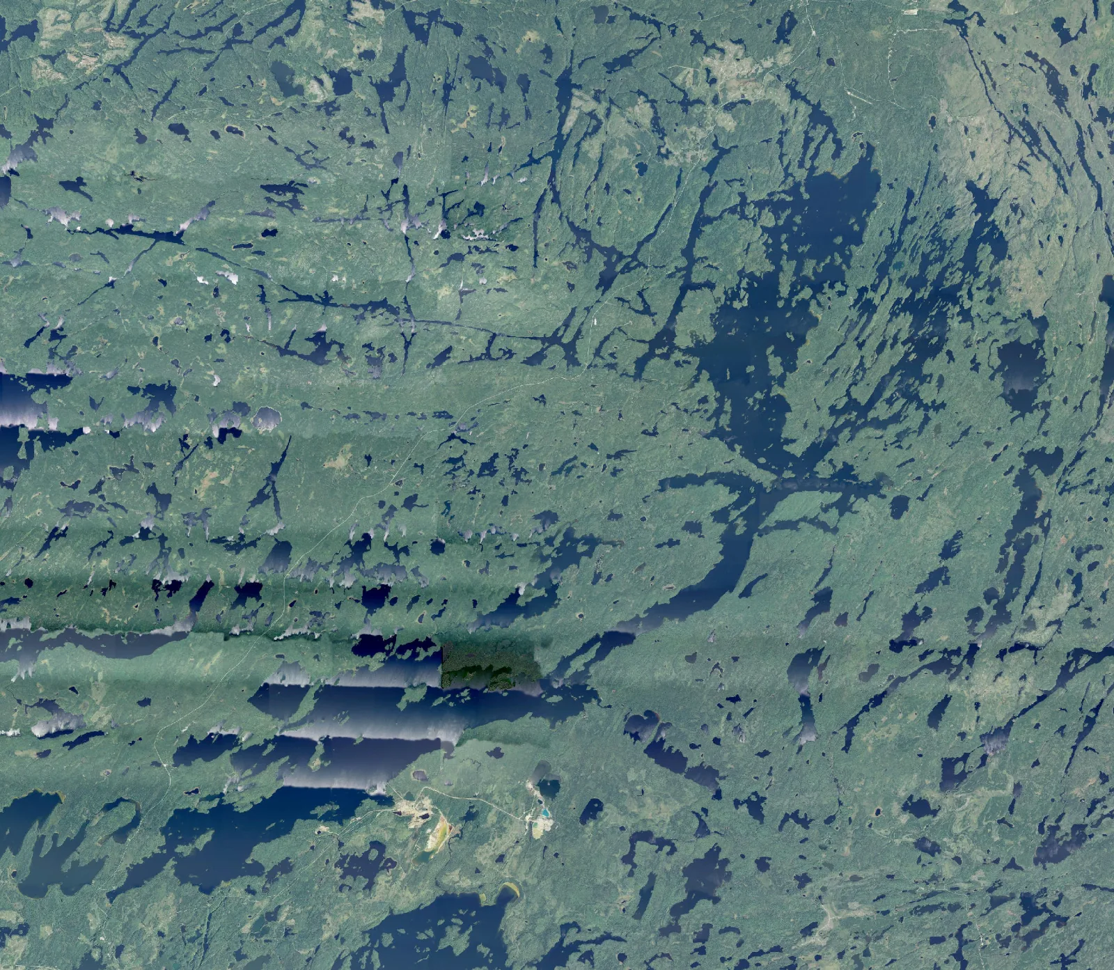 Aerial photograph of Sturgeon Lake.