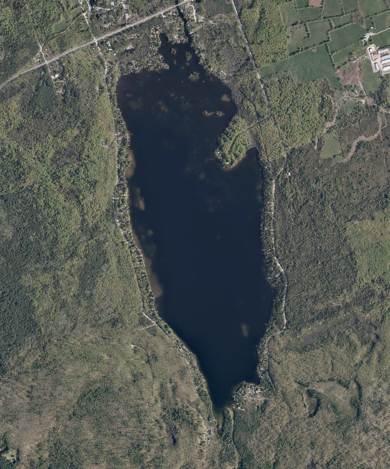 Aerial photograph of White Lake.