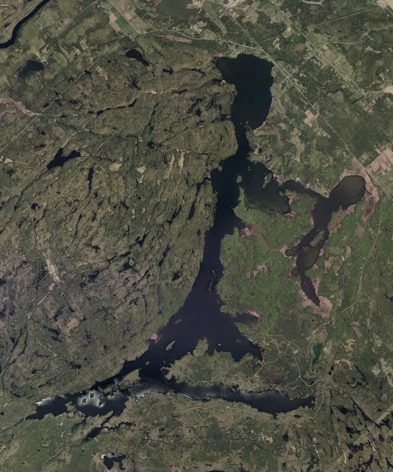 Aerial photograph of White Lake.