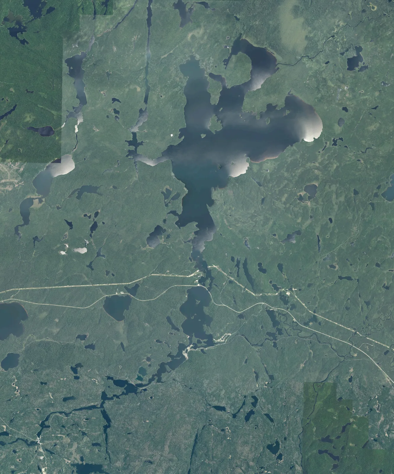 Aerial photograph of White Lake.